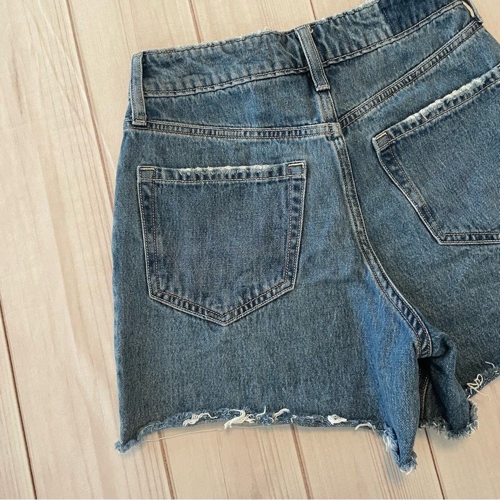 Hollister 90s Ultra High Rise Shorts Women’s 00 | W24 A-Line Jean Shorts Grunge - Picture 6 of 13